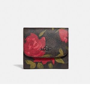Coach camo rose wallet